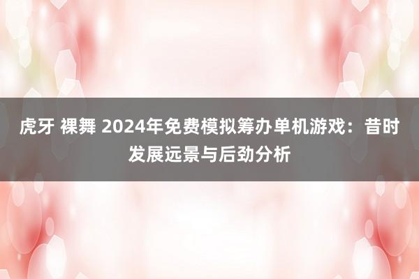 虎牙 裸舞 2024年免费模拟筹办单机游戏：昔时发展远景与后劲分析